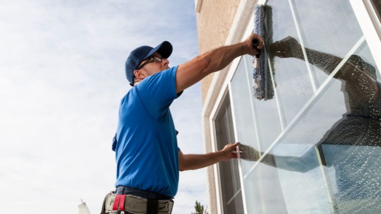 Professional window cleaning Saskatoon home with sparkling glass