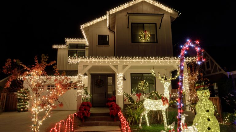 Christmas lights installation in Saskatoon on residential and commercial properties